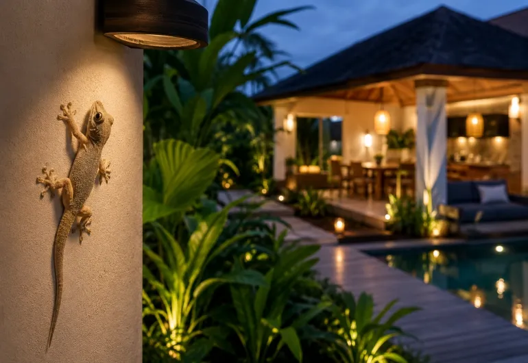 Geckos in Bali House